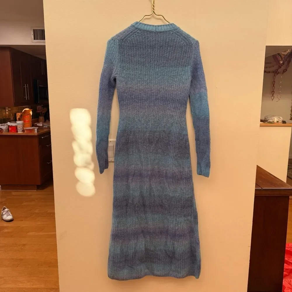 NWT Vince Space Dye Dress in Tide Combo Size XS Retail $565